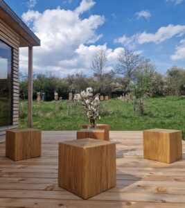 Kostky na sezení dub